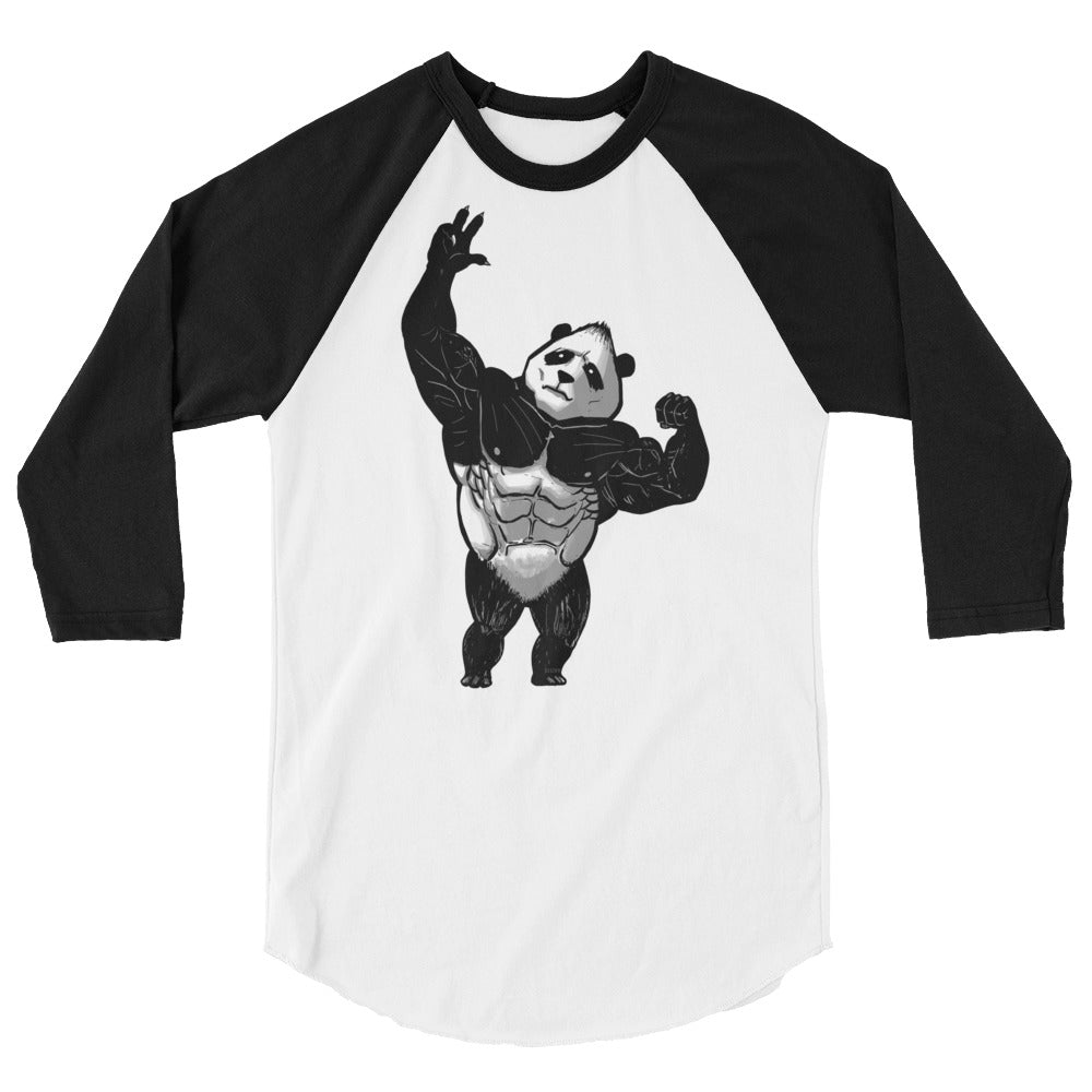 Panda 3/4 Sleeve Baseball Tee