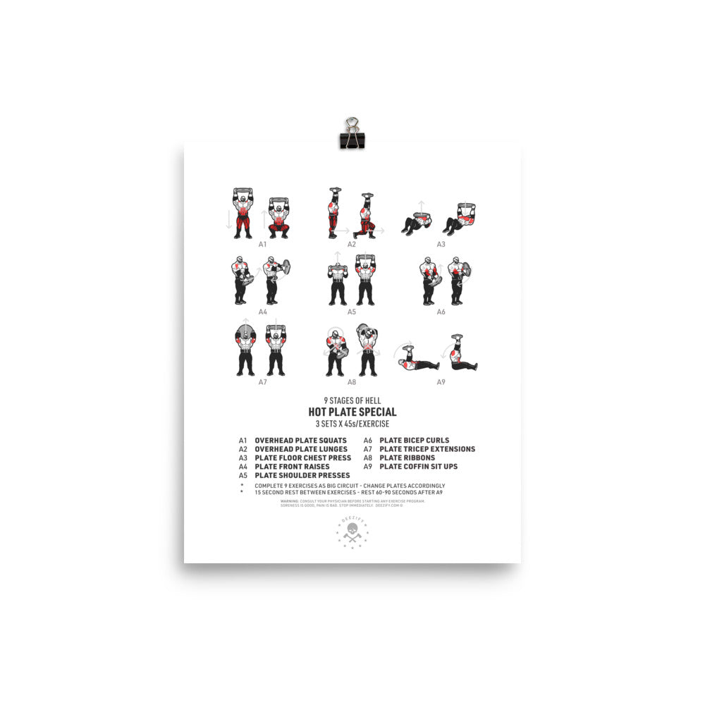 9 Stages of Hell - Hot Plate Special Poster