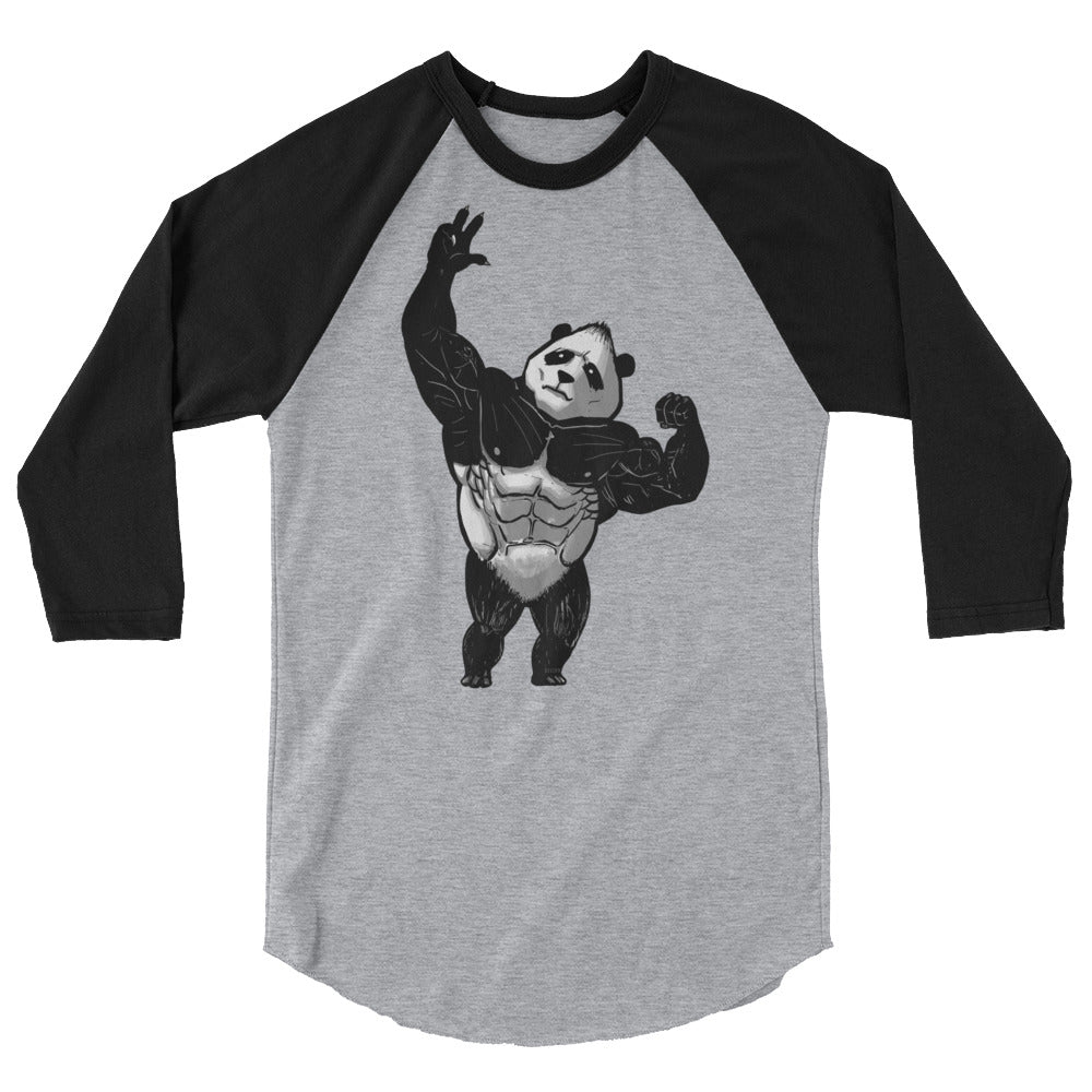 Panda 3/4 Sleeve Baseball Tee