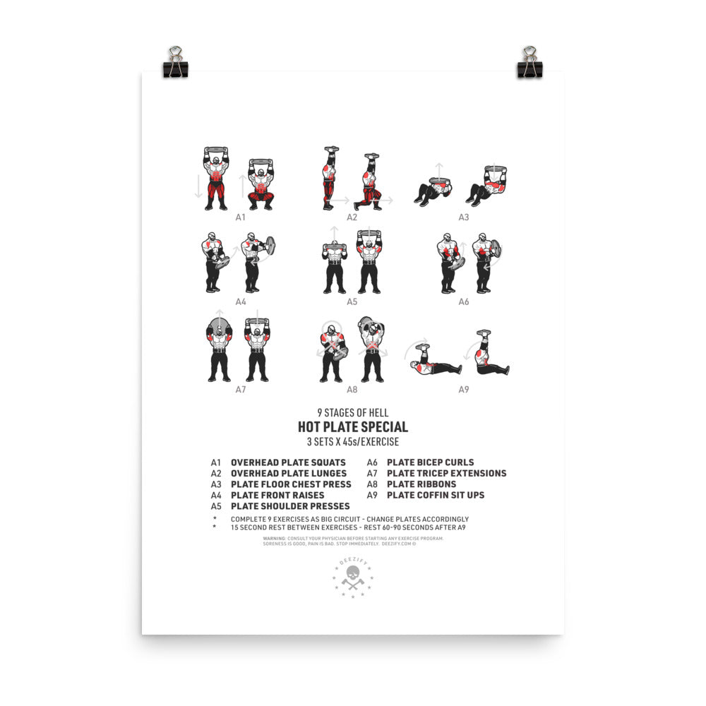 9 Stages of Hell - Hot Plate Special Poster