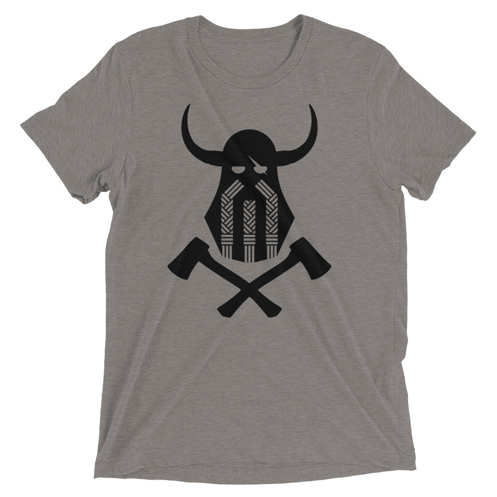 Viking Emblem Tri-Blend T-Shirt - Grey