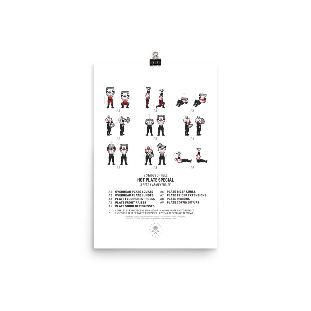 9 Stages of Hell - Hot Plate Special Poster
