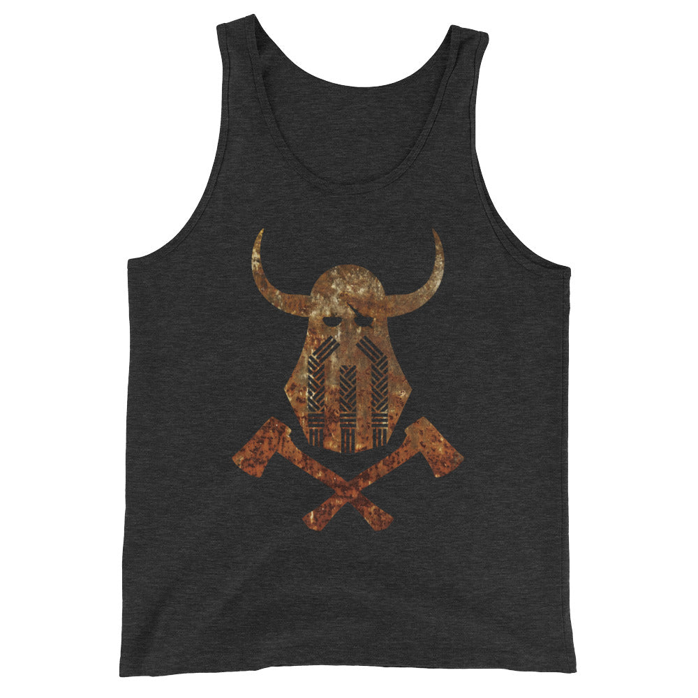 Viking Emblem Rust Tank Top