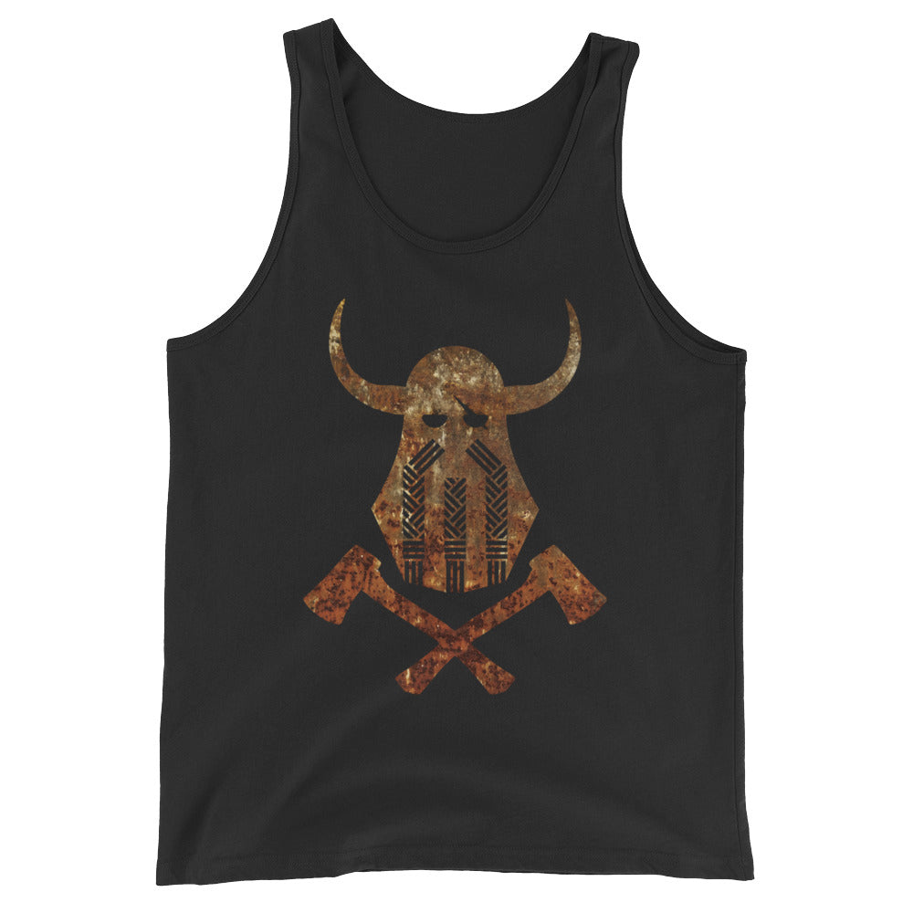 Viking Emblem Rust Tank Top
